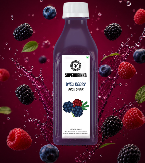 SuperDrinks wild berry Juice Drink - Image 3