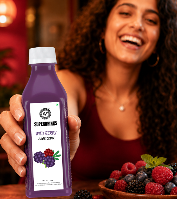 SuperDrinks wild berry Juice Drink - Image 4