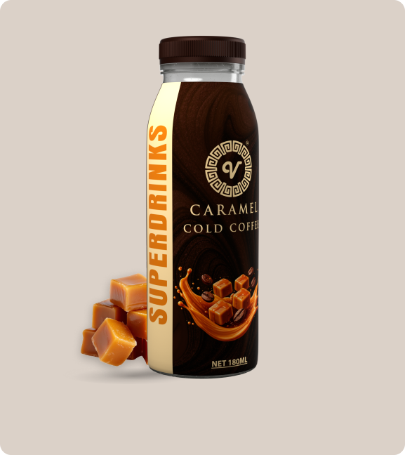 SuperDrinks caramel cold coffee